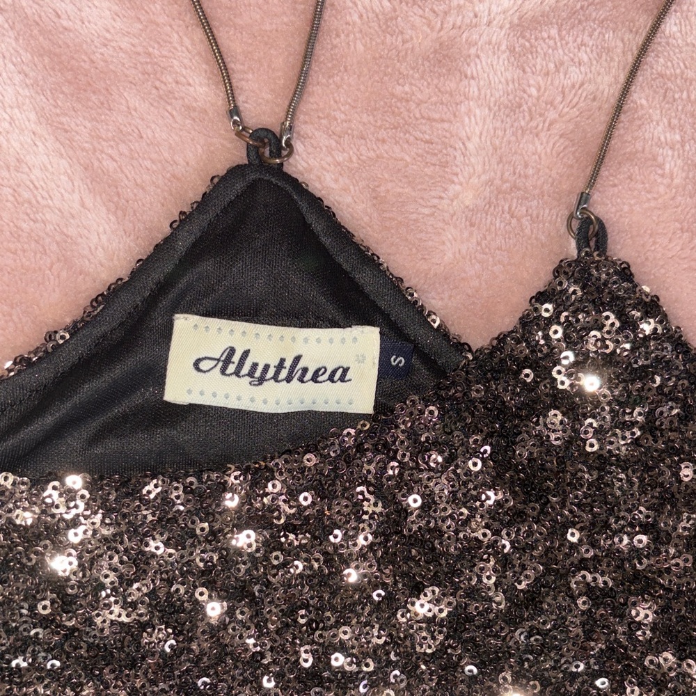 NWOT Alythea Glittering Sequin Camisole